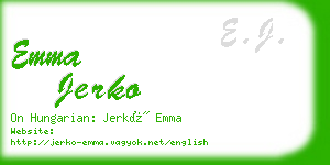 emma jerko business card